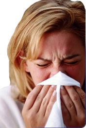 Sneezing, wheezing, coughing, upper brochial infections and respiratory sensetivity.