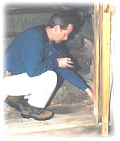 Basement mold is commonly found where water leaks often from furnace or central air conditioning